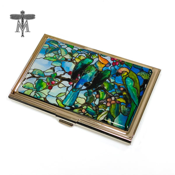 Louis C. Tiffany Business Card Cases - Parrots